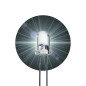 Lumetheus LED Diodes électroluminescentes 5mm couleur BlancUltra-lumineux 25.000 mcd 100 pièces 2-3V 2 Pin LEDs Ampoule Diode à 