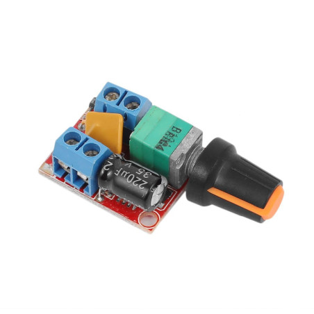 WINGONEER Régulateur de tension du moteur à courant continu DC 3V-35V 5A Contrôleur PWM Stepless DC 3V 6V 12V 24V 35V Régulateur