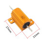 Mdurian 2 X Résistances 25W 5 Ohm 5% Aluminium Boîtier Résistances de Charge Châssis Monté Logement Plaque d'or Fil Enroulé Mdurian 2 X Résistances 25W 5 Ohm 5% Aluminium Boîtier Résistances de Charge Châssis Monté Logement Plaque d'or Fil Enroulé