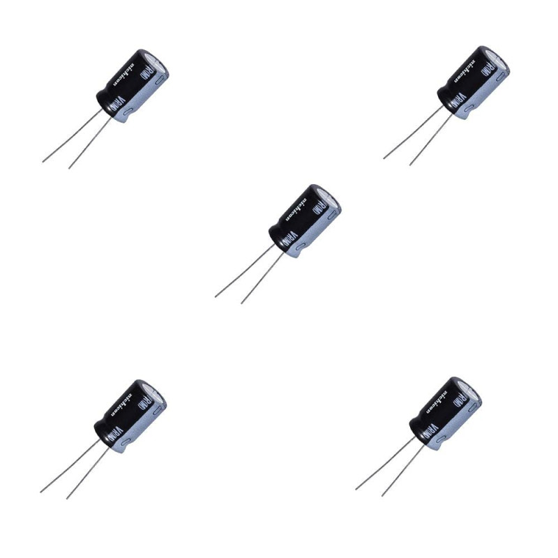 HeyNana - Condensateur Electrolytique 2200uF 2200mF 63 V. 5 Pcs