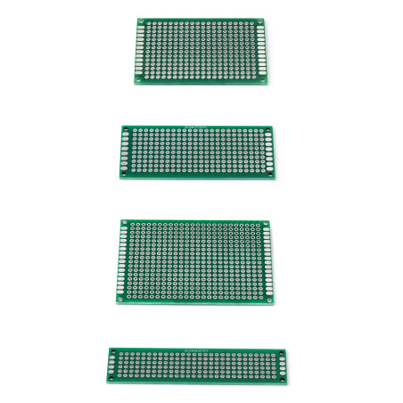 QWORK® 50pcs PCB Board Kits, 20pcs PCB Universal Board + 10pcs 3 Pin Broches Bornier à Visser + 20pcs Male/Femelle Header Connec
