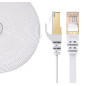 Elfcam® - 20m Câble Réseau Ethernet RJ45, Cat 7 STP 100% Cuivre, Câble Plat, 32 AWG, Blanc (20M) Elfcam® - 20m Câble Réseau Ethernet RJ45, Cat 7 STP 100% Cuivre, Câble Plat, 32 AWG, Blanc (20M)