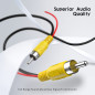 10M 32FT vidéo cable rallonge rca jack câble prise phono connecteur plug pour recul voiture fil de détection rouge 10M 32FT vidéo cable rallonge rca jack câble prise phono connecteur plug pour recul voiture fil de détection rouge
