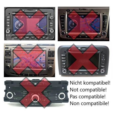 BlueMusic Interface Audio Mains Libres Bluetooth Compatible avec Alfa Romeo 147 156 159 Mito Giulietta Brera GT Spider - Fiat 50