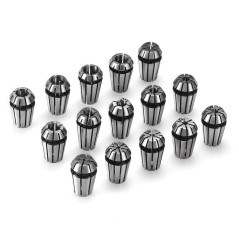 Genmitsu 15PCS ER11 Jeu de pinces de serrage à ressort de précision pour tour de fraisage de gravure CNC, 1.0mm-7.0mm & 1/4", 1/