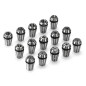 Genmitsu 15PCS ER11 Jeu de pinces de serrage à ressort de précision pour tour de fraisage de gravure CNC, 1.0mm-7.0mm & 1/4", 1/ Genmitsu 15PCS ER11 Jeu de pinces de serrage à ressort de précision pour tour de fraisage de gravure CNC, 1.0mm-7.0mm & 1/4", 1/