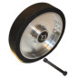 LASANA SMART MACHINES - Roue de contact en caoutchouc - 300 x 50 mm - Surface lisse - Cœur en aluminium - Avec tige de 12 mm - P LASANA SMART MACHINES - Roue de contact en caoutchouc - 300 x 50 mm - Surface lisse - Cœur en aluminium - Avec tige de 12 mm - P