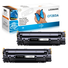 LOSMANN Cartouche de toner compatible pour HP 83A CF283A pour HP LaserJet Pro M201n M201dw per MFP M225dn M225dw M127fn M127fp M