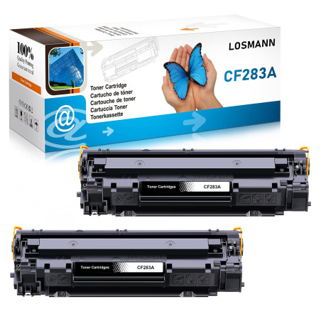 LOSMANN Cartouche de toner compatible pour HP 83A CF283A pour HP LaserJet Pro M201n M201dw per MFP M225dn M225dw M127fn M127fp M