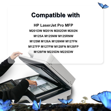 LOSMANN Cartouche de toner compatible pour HP 83A CF283A pour HP LaserJet Pro M201n M201dw per MFP M225dn M225dw M127fn M127fp M