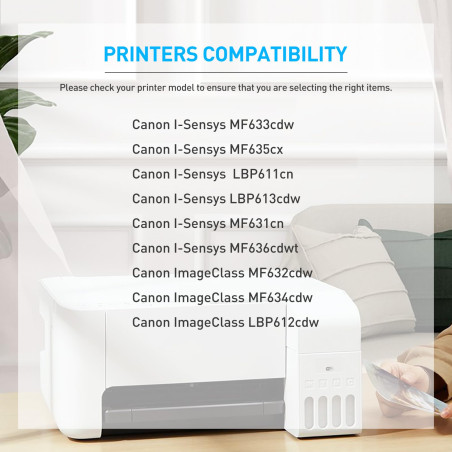 BAISINE MF633cdw Compatible Cartouche de Toner pour Canon 045H 045 CGR-045H pour i-Sensys MF633cdw MF635cx LBP611cn LBP613cdw MF