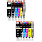 Amaprint 12 XL Cartouches Compatible avec Canon PGI 525 CLI 526 pour Pixma MG6150 MG6250 MG8150 MG8240 MG8250 Amaprint 12 XL Cartouches Compatible avec Canon PGI 525 CLI 526 pour Pixma MG6150 MG6250 MG8150 MG8240 MG8250