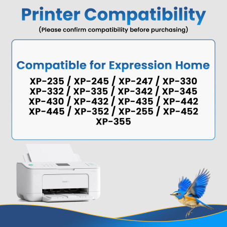 Jhaan 29XL Cartouches d'encre Compatibles pour Epson 29 XL avec Epson Expression Home XP-255 XP-445 XP-352 XP-247 XP-342 XP-442