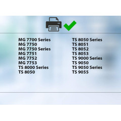 Supply Guy 10 Cartouches d'encre avec Puce Compatible avec Canon PGI-570 / CLI-571 pour Pixma MG7750 MG7751 MG7752 MG7753 TS8050