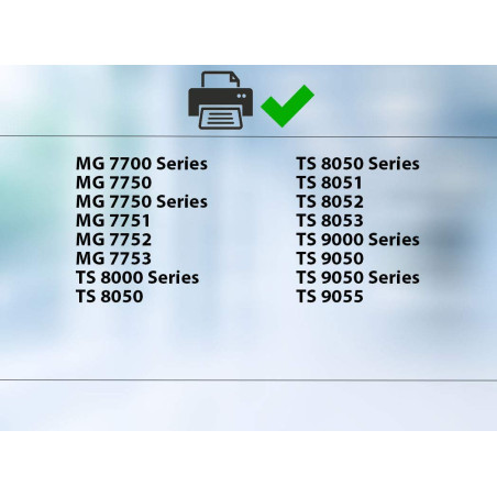 Supply Guy 10 Cartouches d'encre avec Puce Compatible avec Canon PGI-570 / CLI-571 pour Pixma MG7750 MG7751 MG7752 MG7753 TS8050