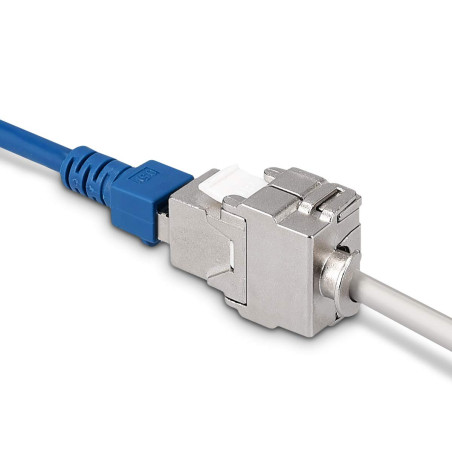 kwmobile 6X Module Keystone Catégorie 6A - 6 Modules de Brassage pour Branchement Câble RJ45 Raccord Blindé - Connexion à Pannea