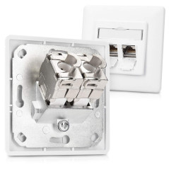 kwmobile 6X Module Keystone Catégorie 6A - 6 Modules de Brassage pour Branchement Câble RJ45 Raccord Blindé - Connexion à Pannea