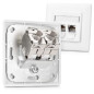kwmobile 6X Module Keystone Catégorie 6A - 6 Modules de Brassage pour Branchement Câble RJ45 Raccord Blindé - Connexion à Pannea