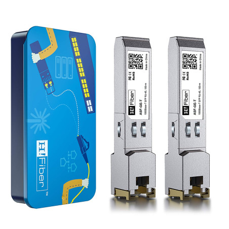SFP Lot de 2 émetteurs-récepteurs RJ45 Gigabit en cuivre 1000Base-T compatibles Cisco GLC-T/SFP-GE-T