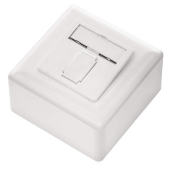 deleyCON 3x CAT6 Universel Prise Réseau - 1x Port RJ45 - Blindé - Surface ou Affleurant - 1 Gigabit Ethernet Réseau - EIA/TIA 56