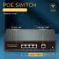 Commutateur PoE Gigabit 4 Ports entièrement équipé avec 1 Liaison Montante Gigabit, 78 W, 802.3af/at, pour Montage sur Table ou Commutateur PoE Gigabit 4 Ports entièrement équipé avec 1 Liaison Montante Gigabit, 78 W, 802.3af/at, pour Montage sur Table ou