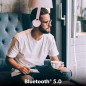 T’NB - Casque sans Fil Bluetooth 5.0, Modèle Single 2, 8 Heures D’Ecoute. Ajustable, Port Jack, Confortable, Microphone et Comma T’NB - Casque sans Fil Bluetooth 5.0, Modèle Single 2, 8 Heures D’Ecoute. Ajustable, Port Jack, Confortable, Microphone et Comma