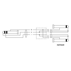 Cordial Câble jack insert 6 m fiche Rean CFY 6 VPP - Câble d'Insertion