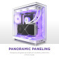 Nzxt H6 Flow RGB CC-H61FW-R1 Boîtier Moyen-Tour Compact Double Chambre Airflow Comprend 3 Ventilateurs 120 mm RGB Panneaux panor Nzxt H6 Flow RGB CC-H61FW-R1 Boîtier Moyen-Tour Compact Double Chambre Airflow Comprend 3 Ventilateurs 120 mm RGB Panneaux panor