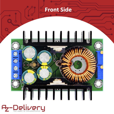 AZDelivery XL4016E1 Convertisseur Progressif DC-DC 5-40V BIS 1,2-35V Compatible avec Arduino incluant Un E-Book!