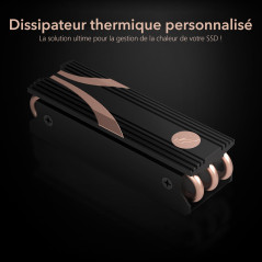 SABRENT Dissipateur thermique ssd NVMe, M.2 Cooler Heatsink, PCIe radiateur Dissipateur compatible avec modules 2280 2260 2242 2