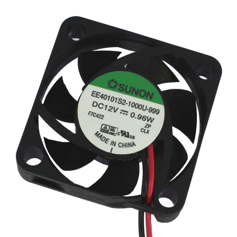 SUNON 12 V CC 0,8 W 40 x 40 x 10 mm 12 m³/h 6100 tr/min 12 m³/h Sunon EE40101S21000U999 SUNON 12 V CC 0,8 W 40 x 40 x 10 mm 12 m³/h 6100 tr/min 12 m³/h Sunon EE40101S21000U999