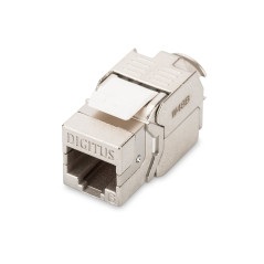 DIGITUS Module Keystone Cat-6 Blindé - Connecteur RJ45 - 250 MHz 1GBase-T - AWG 26-22 - Montage sans outils