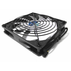 AABCOOLING Grill 120 Noir - Couvercle de ventilateur pour ventilateurs 120x120mm