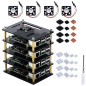 GeeekPi Boîtier pour Raspberry Pi 4, 3, 2 Ventilateur de refroidissement et dissipateurs thermiques GeeekPi Boîtier pour Raspberry Pi 4, 3, 2 Ventilateur de refroidissement et dissipateurs thermiques