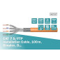 DIGITUS Câble réseau Cat-7 - 100m S-FTP Câble d'installation - Simplex - Dca LSZH-3 - 1200 MHz - AWG 23/1 Cuivre - Orange