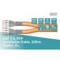 DIGITUS Câble réseau Cat-7 - 100m S-FTP Câble d'installation - Duplex - Dca LSZH-3 - 1200 MHz - AWG 23/1 Cuivre - Orange DIGITUS Câble réseau Cat-7 - 100m S-FTP Câble d'installation - Duplex - Dca LSZH-3 - 1200 MHz - AWG 23/1 Cuivre - Orange