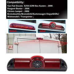 Kalakus Caméra de Recul intégrée dans Le troisième Transporteur de Feux de freinage + 7" TFT LCD écran Voiture Moniteur de Frein