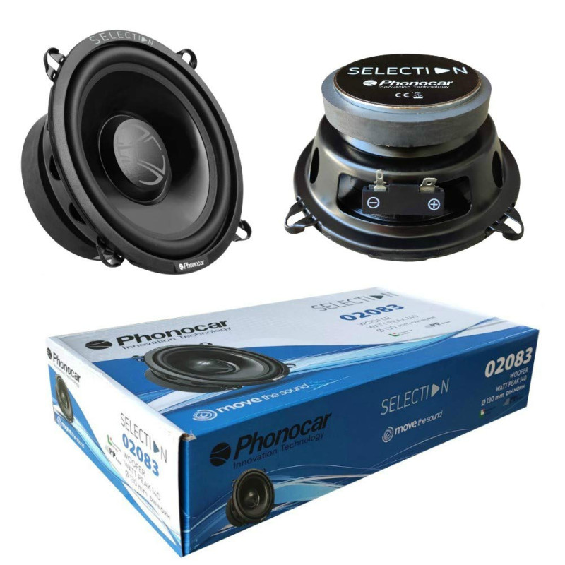 SELECTION 2 Haut-parleurs PHONOCAR 02083 woofer 13,00 cm 130 mm 5" de diamètre 50 Watt rms 140 Watt Max 4 ohm 90 DB Voiture, la SELECTION 2 Haut-parleurs PHONOCAR 02083 woofer 13,00 cm 130 mm 5" de diamètre 50 Watt rms 140 Watt Max 4 ohm 90 DB Voiture, la