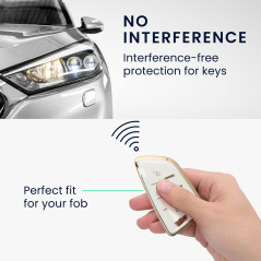 kwmobile Boitier Clef Voiture Compatible avec BMW Smart Key 3-Bouton - Coque en Silicone de Clef de Voiture - Étui de Protection