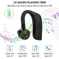 Casque Bluetooth 5.0, Casque Mains Libres D'une Durée de 22 Heures , Oreillette sans Fil Bluetooth avec Suppression du Bruit et Casque Bluetooth 5.0, Casque Mains Libres D'une Durée de 22 Heures , Oreillette sans Fil Bluetooth avec Suppression du Bruit et