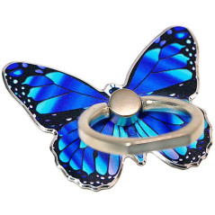 Kinizuxi Anneau de Support pour téléphone Portable réglable à 360°Motif Papillon Mignon Anneau de Support pour Téléphone avec Bo