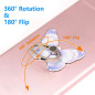 Kinizuxi Anneau de Support pour téléphone Portable réglable à 360°Motif Papillon Mignon Anneau de Support pour Téléphone avec Bo