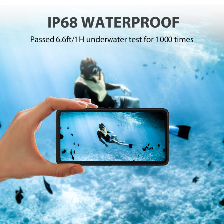 Focusor Coque pour Huawei P30 Pro,【Étanche + Antichoc】 360 Protection intégrale IP68 Imperméable Housses Antipoussière Anti-Neig
