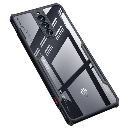 GIOPUEY Étui pour Red Magic 8 Pro/Red Magic 8S Pro, Coque en PC Dur + TPU Souple, Grande Transparence, Étui Transparent, Amortis