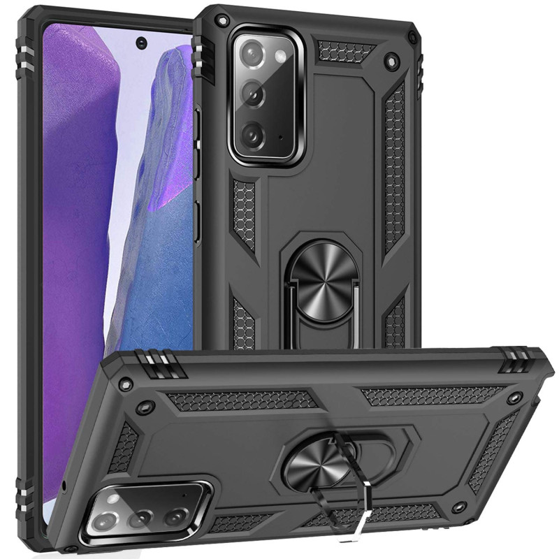FETRIM Coque pour Galaxy Note 20, Étui Antichoc Cover Anti Housse avec Bague Rotatif Support pour Samsung Galaxy Note 20 Noir FETRIM Coque pour Galaxy Note 20, Étui Antichoc Cover Anti Housse avec Bague Rotatif Support pour Samsung Galaxy Note 20 Noir