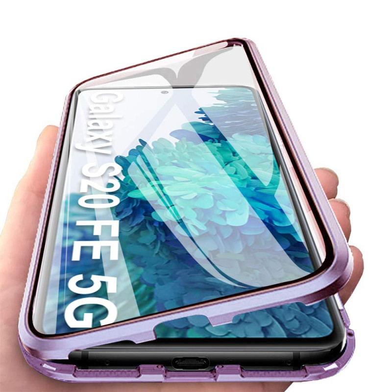 OVANN Coque pour Samsung Galaxy S20 FE Adsorption Magnétique Tech Housse 360 Degrés Protection Étui Antichoc Cadre Aluminium Ver OVANN Coque pour Samsung Galaxy S20 FE Adsorption Magnétique Tech Housse 360 Degrés Protection Étui Antichoc Cadre Aluminium Ver