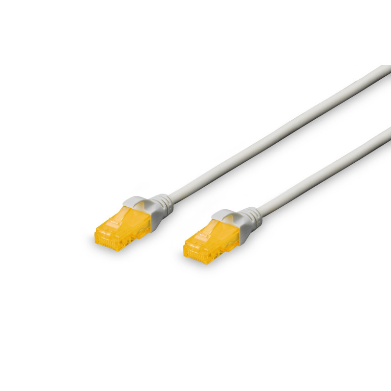 DIGITUS Câble LAN Cat 6A - 10m - RJ45 Câble réseau - U/UTP Non blindé - Compatible Cat-6 & Cat-7 - Gris DIGITUS Câble LAN Cat 6A - 10m - RJ45 Câble réseau - U/UTP Non blindé - Compatible Cat-6 & Cat-7 - Gris