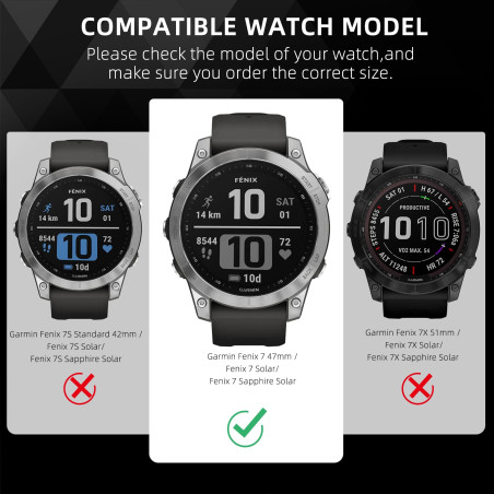ToVioc 3 pcs Verre Trempé Protection pour Garmin Fenix 7 47mm/7 Solar/7 Sapphire Solar Films de Protection d'écran [Anti-Rayures