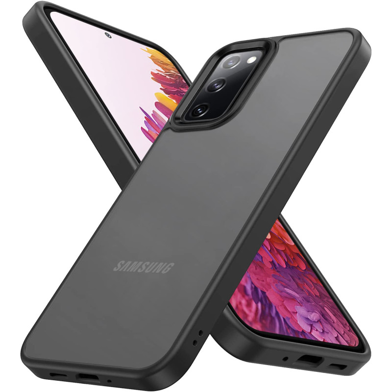 Keteen Coque Compatible avec Samsung Galaxy S20 FE Étui Ultra Fine Mat Translucide Antirayures Hard PC et Premium Silicone TPU H