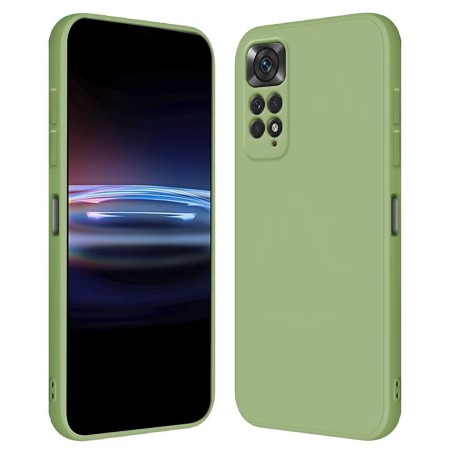 RankOne Coque pour Redmi Note 11 / Note 11S (4G) (6.43" inches) Étui en Silicone TPU Souple - Vert Matcha